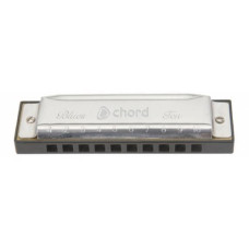 CHORD BLUE TEN HARMONICA C KEY