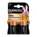 DURACELL BATTERY PLUS C LR14 2PACK
