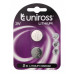 BATTERY UNIROSS 2PK CR2032 3V