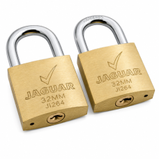 JAGUAR PADLOCK BRASS 2PACK 32MM