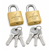 JAGUAR PADLOCK BRASS 2PACK 20MM