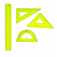 MATHS SET 4PCS COLORFUL COMBO