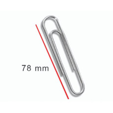 ZEBRA PAPER CLIPS 78MM 50PCS