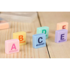 ALPHABET ERASER 6PCS