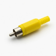 RCA PLUG YELLOW MOULDED