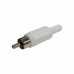 RCA PLUG WHITE MOULDED