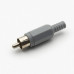 RCA PLUG GREY MOULDED