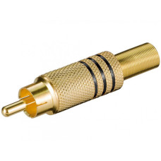 RCA PLUG GOLD BLACK BAND