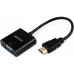 AST HDMI-VGA + SOUND ADAPTER BLACK DA450