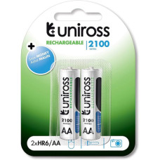 UNIROSS BATTERY RECHARG 2XAA 2100mAh