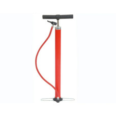 BICYCLE PUMP RED W/HANDLE