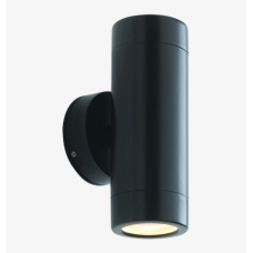 UP DOWN OUTDOOR WALL LIGHT BLACK 2XGU10