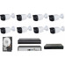 CCTV CAMERA SET COLOUR VIEW 8CHN