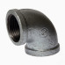 GALV ELBOW F-F 65MM (2.5