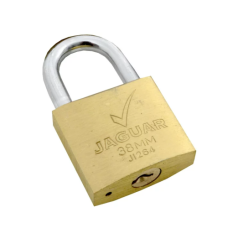 JAGUAR PADLOCK BRASS 38MM