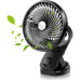USB RECH CLIP ON FAN - BLK