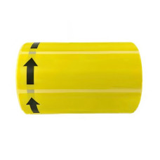 LABEL THERMAL 500'S ARROW YELLOW 100X30