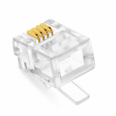 TELEPHONE MODULAR PLUG 4PIN 4WAY