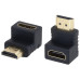 HDMI ADAPTER F/M RIGHT ANGLE FIXED