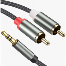 3.5MM STEREO MINI JACK - 2RCA MALE 2M