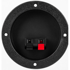 SPEAKER TERMINAL RED/BLACK ROUND FLUSH