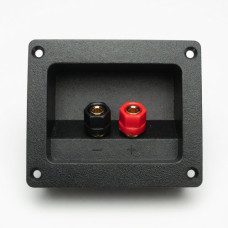SPEAKER TERMINAL RED/BLACK SQUARE/RND