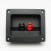 SPEAKER TERMINAL RED/BLACK SQUARE/RND