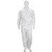 PINNACLE WHITE DISPOSABLE COVERALL