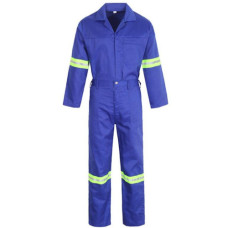 OVERALL 2PCE R/BLUE 80/20 WITH REFLECTOR
