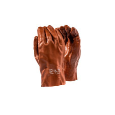 PINNACLE PVC BROWN ROUGH OPEN CUFF 30CM