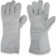 WELDING GLOVES LEATHER LONG GREY 14