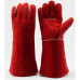 WELDING GLOVES LEATHER R/GRY MEDIUM 16