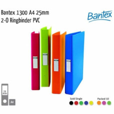BANTEX FILE A4 25MM ASSORTED COLOURS