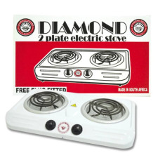 STOVE DIAMOND 2PLATE SPIRAL ELECTRIC