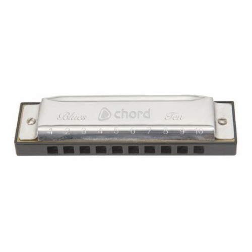 CHORD BLUE TEN HARMONICA C KEY
