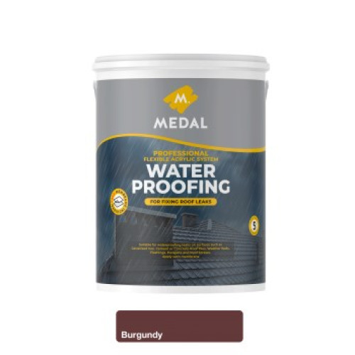 MEDAL PROF WATERPROOFING BURGUNDY 5L